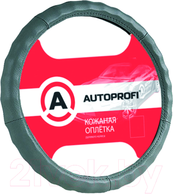 Оплетка на руль Autoprofi AP-265 D.GY (L)