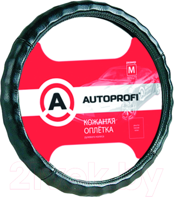 Оплетка на руль Autoprofi AP-265 BK (L)