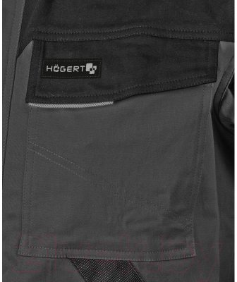 Куртка рабочая Hoegert Edgar HT5K284-2-XL (серый)