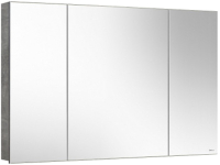 Шкаф с зеркалом для ванной Belux Стокгольм ВШ 100 (31, бетон чикаго светло-серый) - 