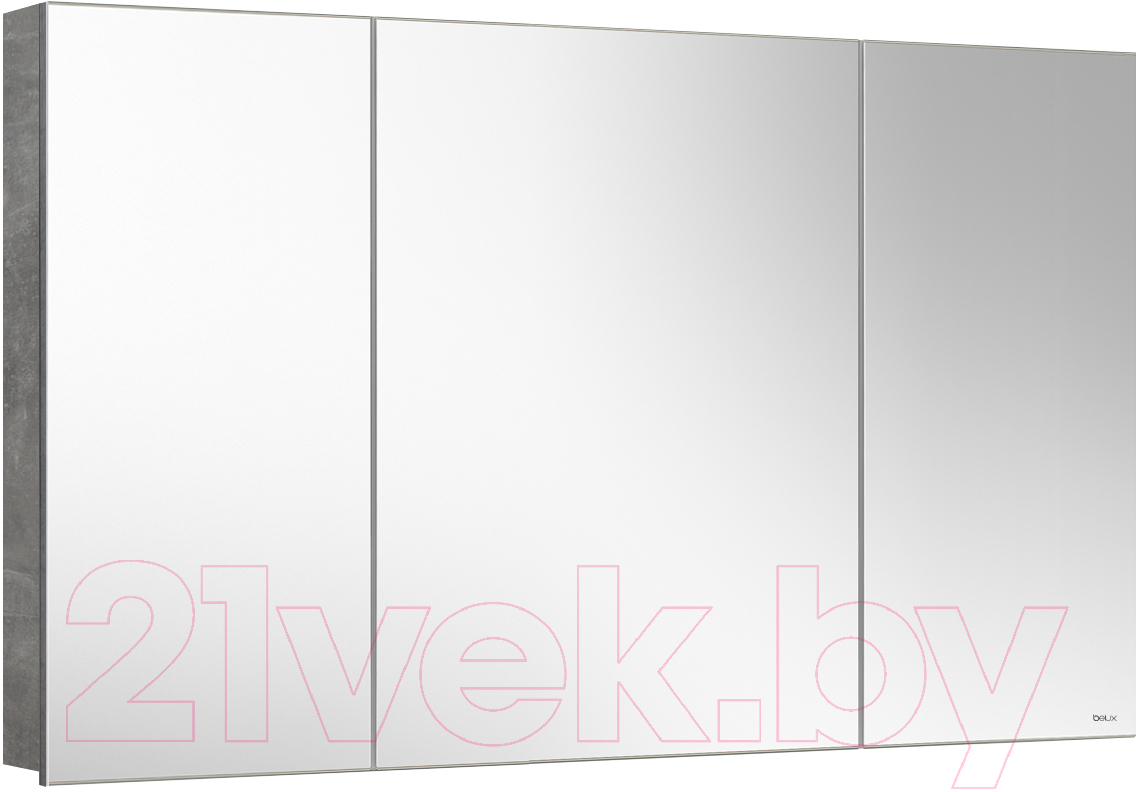 Шкаф с зеркалом для ванной Belux Стокгольм ВШ 120