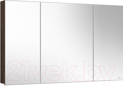 Шкаф с зеркалом для ванной Belux Стокгольм ВШ 120 (194, орех карини натуральный)