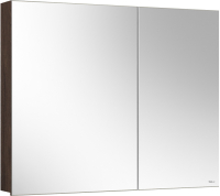 Шкаф с зеркалом для ванной Belux Стокгольм ВШ 90 (194, орех карини натуральный) - 