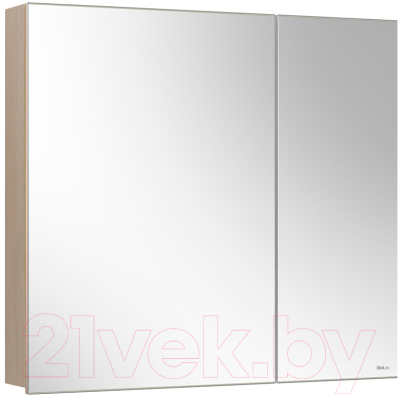 Шкаф с зеркалом для ванной Belux Стокгольм ВШ 90 (183, акация лэйкленд светлый)