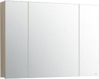 Шкаф с зеркалом для ванной Belux Стокгольм ВШ 100 (183, акация лэйкленд светлый) - 