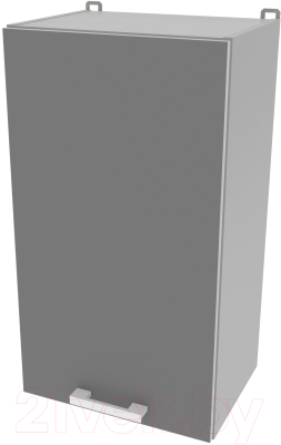 Шкаф навесной для кухни Интерлиния Компо ВШ45-720-1дв (серебристый)