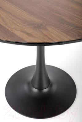 Обеденный стол Halmar Olmo 90x83 (орех/черный)