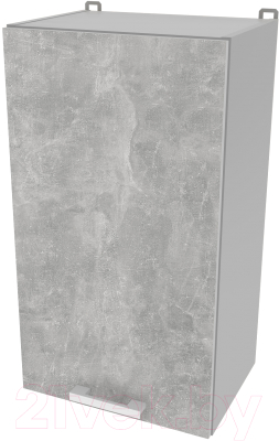Шкаф навесной для кухни Интерлиния Компо ВШ45-720-1дв (бетон)