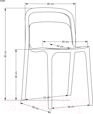 Стул Halmar K490 (мятный)