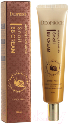 BB-крем Deoproce Anti-Wrinkle Snail BB Cream SPF50+PA+++ Антивозрастной (40мл)
