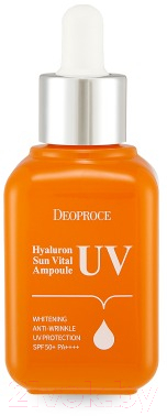 Сыворотка для лица Deoproce Hyaluron UV Sun Vital Ampoule SPF50+ PA++++ солнцезащитная (40мл)