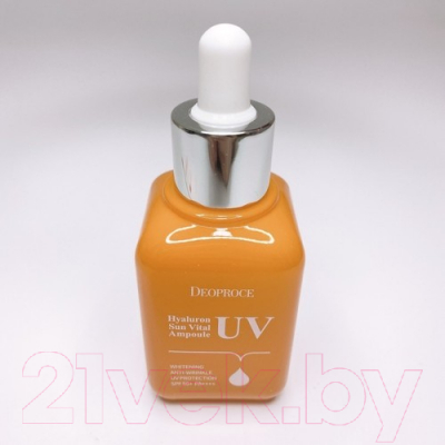 Сыворотка для лица Deoproce Hyaluron UV Sun Vital Ampoule SPF50+ PA++++ солнцезащитная (40мл)