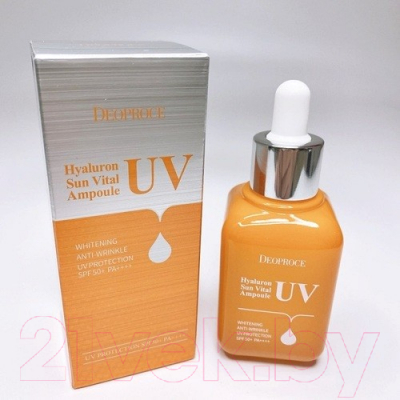 Сыворотка для лица Deoproce Hyaluron UV Sun Vital Ampoule SPF50+ PA++++ солнцезащитная (40мл)