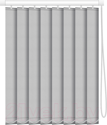 Жалюзи вертикальные АС МАРТ Плейн блэкаут 1852 140x140 (серый)