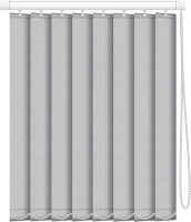 Жалюзи вертикальные АС МАРТ Плейн блэкаут 1852 180x180 (серый) - 