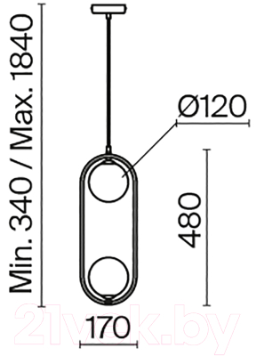 Потолочный светильник Maytoni Ring MOD013PL-02BS1