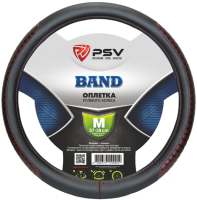 Оплетка на руль PSV Band M / 128442 (черный/бордовый) - 