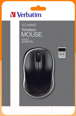 Мышь Verbatim Go Nano 49042 (черный)