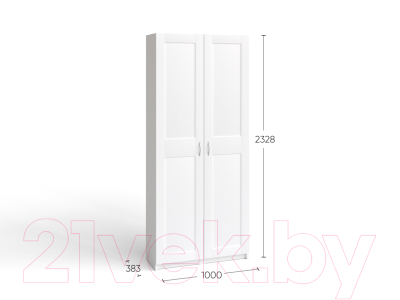 Шкаф Mio Tesoro Макс 2 двери 2.06.01.060.1 (белый)