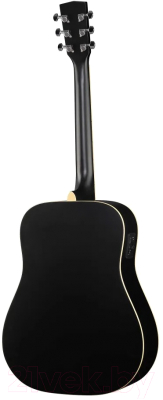 Электроакустическая гитара Parkwood W81E-WBAG-BKS (черный, с чехлом)