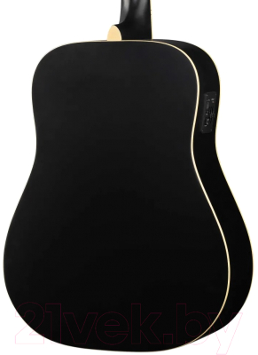 Электроакустическая гитара Parkwood W81E-WBAG-BKS (черный, с чехлом)