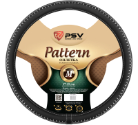 Оплетка на руль PSV Pattern Fiber M / 130525 (черный/белый) - 