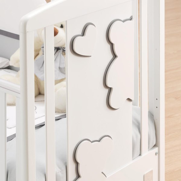 Детская кроватка Italbaby Tender / 070.0310 (кремовый)