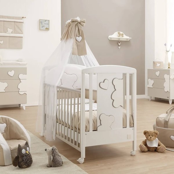 Детская кроватка Italbaby Tender / 070.0310 (кремовый)