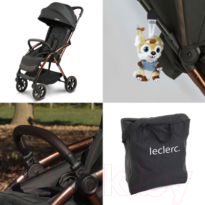 Детская прогулочная коляска Leclerc Influencer XL / LEC10011 (Black Brown)