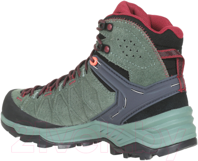 Трекинговые ботинки Salewa Ws Alp Trainer 2 Mid Gtx Duck / 61383-5085 (р-р 5.5, зеленый/родендрон)