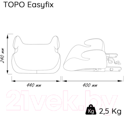 Бустер Nania Topo Easyfix / 2074030131 (Tech London)