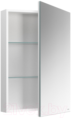 Шкаф с зеркалом для ванной Belux Триумф ВШ 50 (1, белый глянцевый)