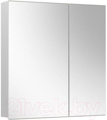Шкаф с зеркалом для ванной Belux Триумф ВШ 70 (1, белый глянцевый)