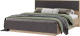 Двуспальная кровать Стендмебель Даллас КР 03 140x200 (графит/дуб каньон) - 