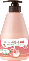 Гель для душа Welcos Kwailnara Peach Milk Body Cleanser (560г) - 