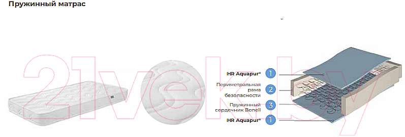 Матрас в кроватку Micuna 57x117 CH-660