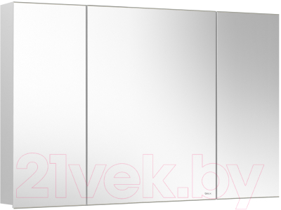 Шкаф с зеркалом для ванной Belux Триумф ВШ 110 (1, белый глянцевый)