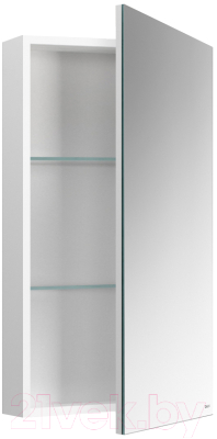 Шкаф с зеркалом для ванной Belux Триумф ВШ 40 (1, белый глянцевый)