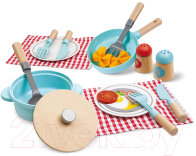 Набор игрушечной посуды Hape Маленький повар / E3208_HP