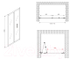 Миниатюра изображения товара Душевая дверь Abber Sonnenstrand AG07110