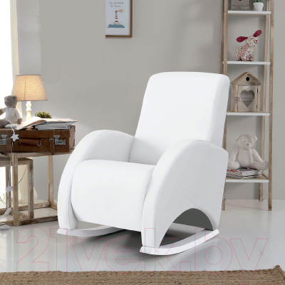 Кресло-качалка Micuna Wing Confort (White/искусственная кожа)