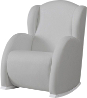 Кресло-качалка Micuna Wing Flor Relax (White/Grey/искусственная кожа) - 