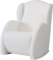 Кресло-качалка Micuna Wing Flor Relax (White/искусственная кожа) - 