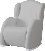 Кресло-качалка Micuna Wing Flor (White/Grey/искусственная кожа) - 