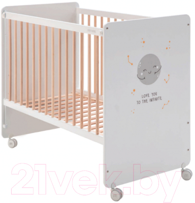 Детская кроватка Micuna Halley 60x120 (White/Waterwood)
