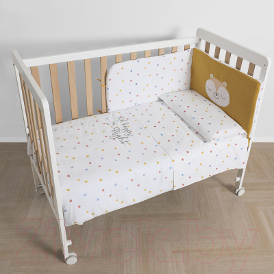 Детская кроватка Micuna Happy 60x120 (Waterwood/White)