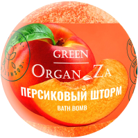 Бомбочка для ванны Green OrganZa Персиковый шторм Гейзер (135г) - 