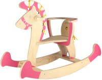 Качалка детская Woody Лошадка-3 / 07340 (розовый) - 