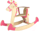 Качалка детская Woody Лошадка-3 / 07340 (розовый) - 