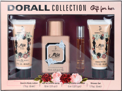 ??????????? ????? Dorall Collection Miss Blossom Т/вода 100мл+10мл+Лосьон 50мл+Гель для душа 50мл